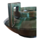 Vase en faïence émaillé vert