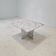 Italian carrara marble coffee table, 1980s