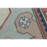 1970s Vintage Turkish Handmade Wool & Cotton Pink Area Rug 175x265