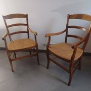 Paire De Fauteuil En Merisier