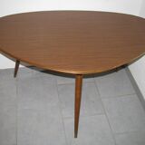 Table triangulaire en forme de rein de 1950/60