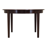 Round mahogany table, Danish design, 1970s, production: Denmark