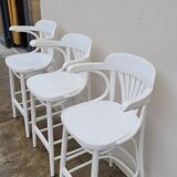 Set of 3 bentwood restaurant bar stools bistro