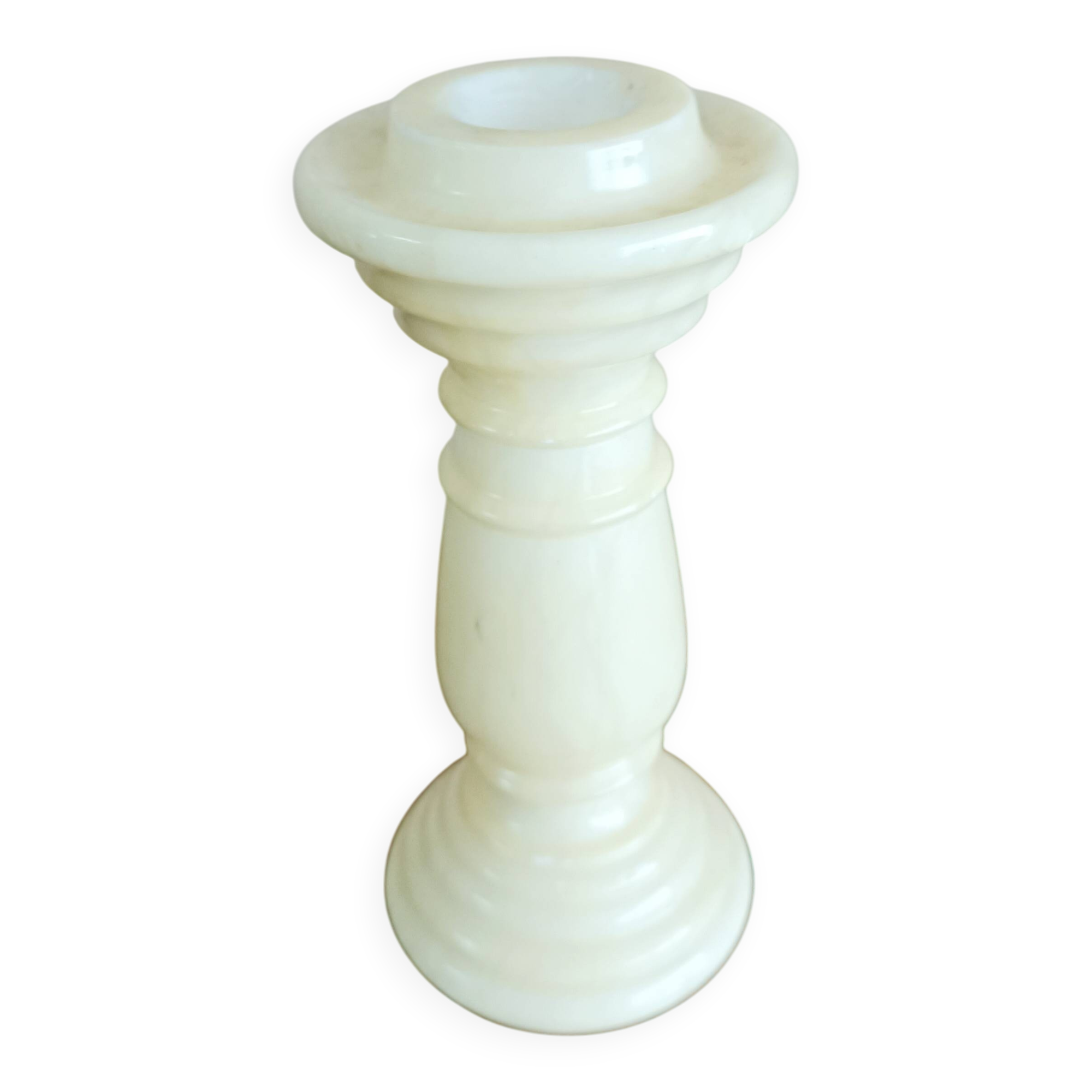 Alabaster candlestick