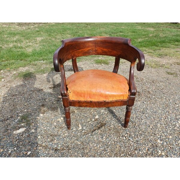 Fauteuil Empire 19ème Acajou