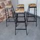 4 brutalist stools from the 1950s