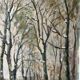 Winter atmosphere by Robert Germain - Oil on cardboard