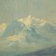 Oil on canvas "Mountain Landscape", signed C. Lion – Late 19th century