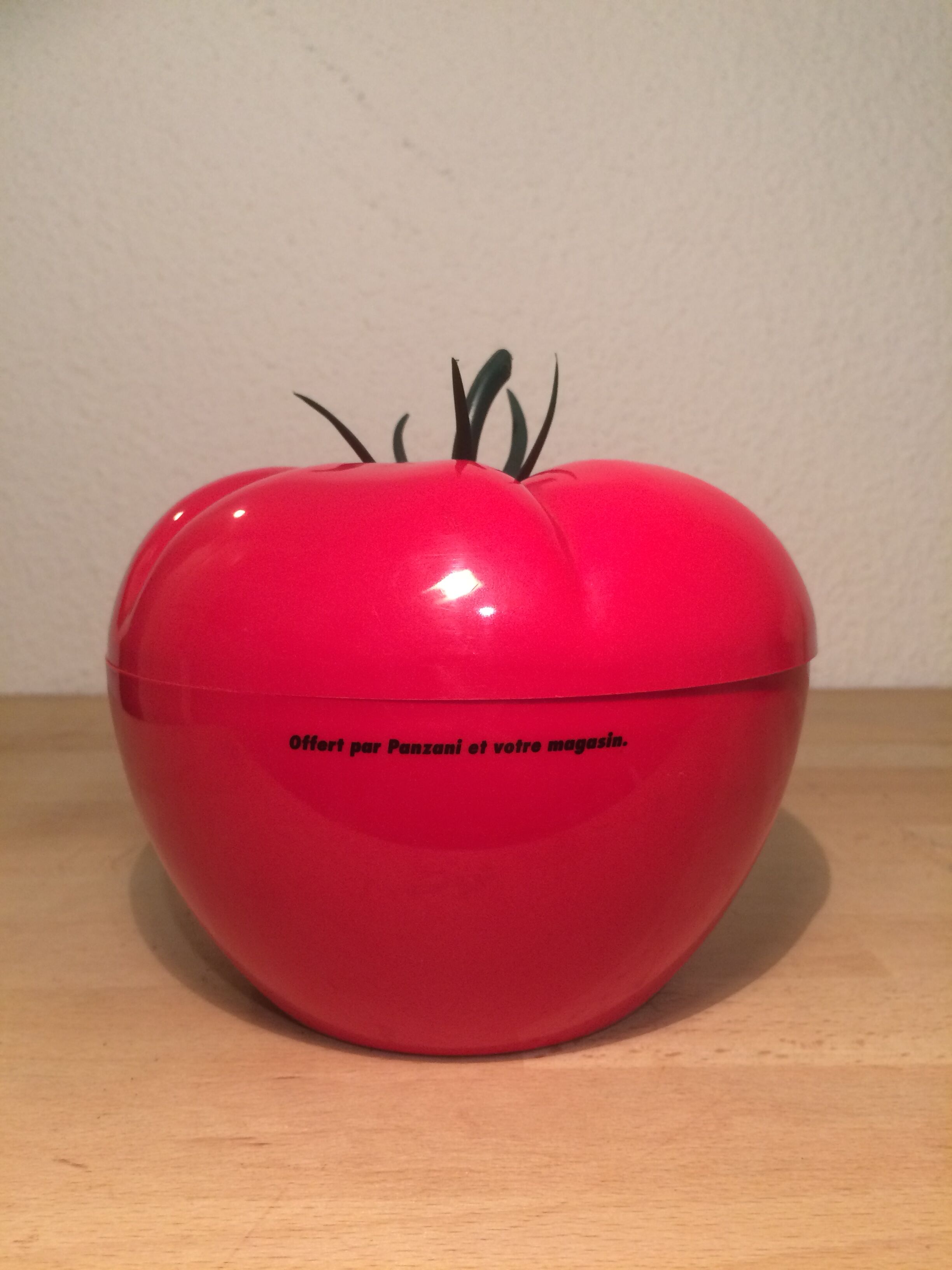 Vintage red tomato ice bucket
