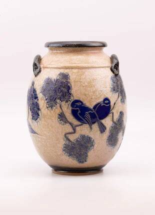Grand vase en grès signé Jules Guérin - Pièce d'exception