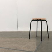 Tabouret danois du milieu du siècle par MH Stalmöbler