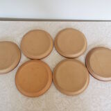 6 Gien stoneware dessert plates