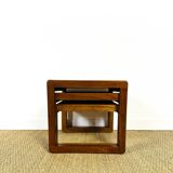 Teak and tiled nesting table