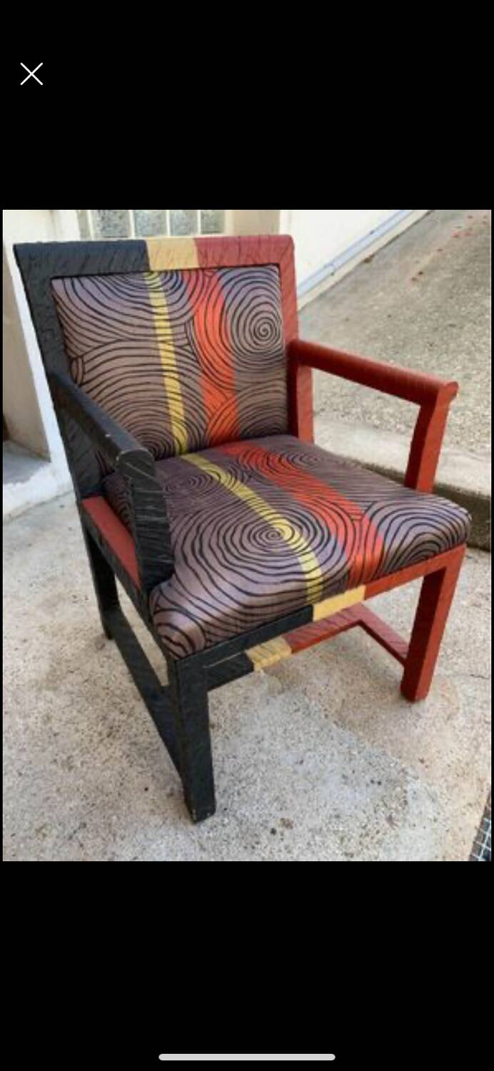 Art Deco armchair inspired by Jean Dunand