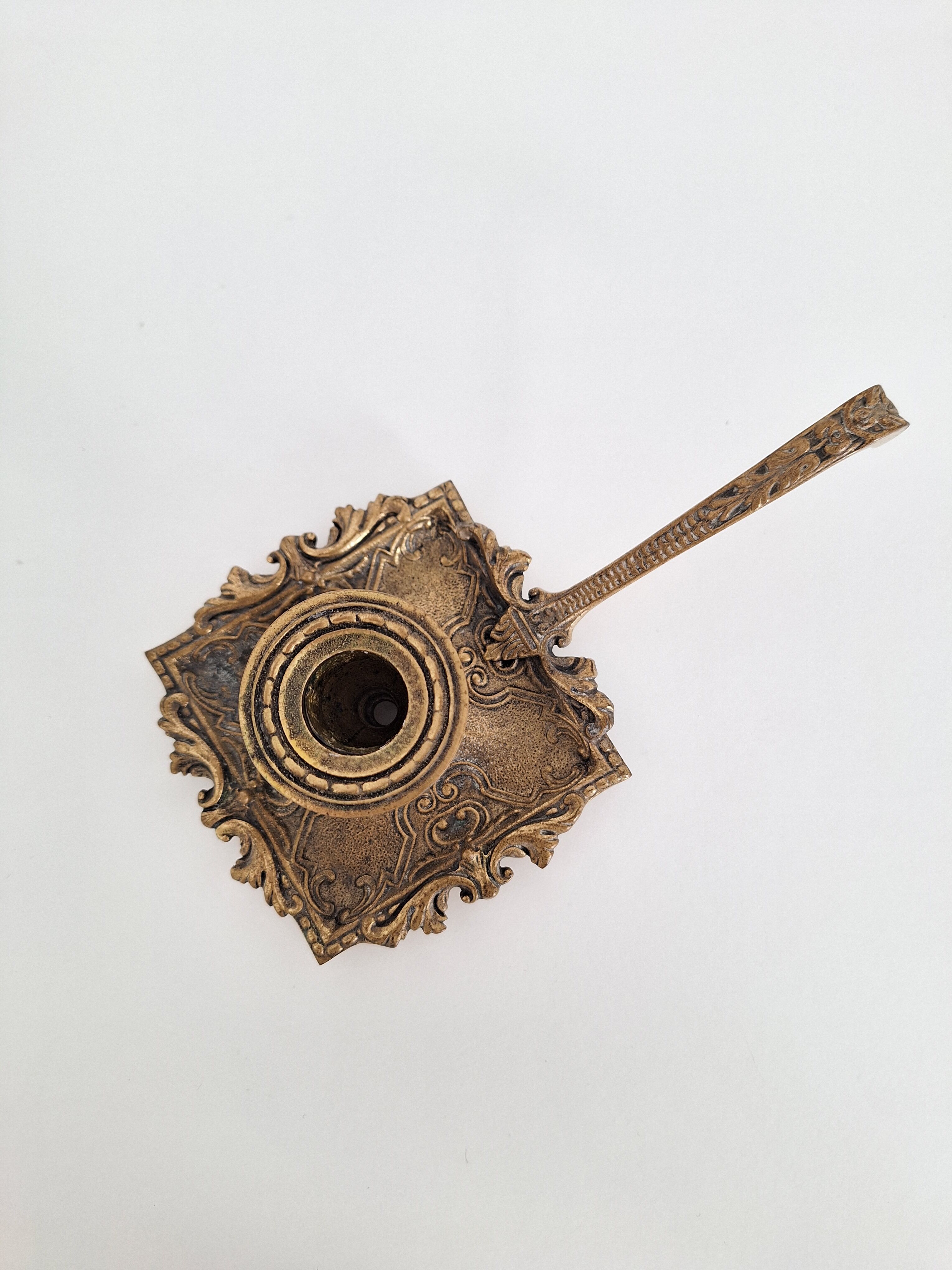 Vintage 19th bedroom candle holder