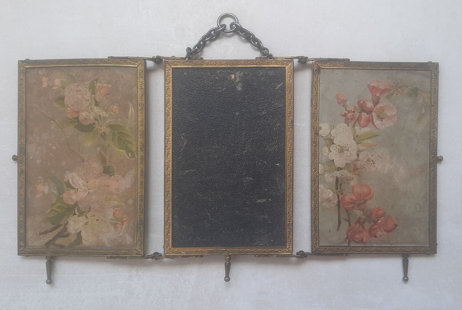 Old triptych mirror