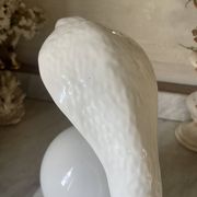 Lampe cobra vintage céramique et opaline