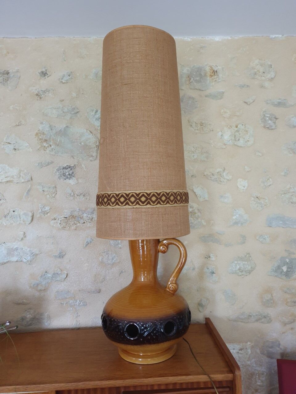 Ceramic floor lamp 70s