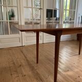 Scandinavian stretch teak dining table