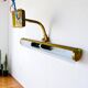Lot of 3 djustable brass wall picture light up