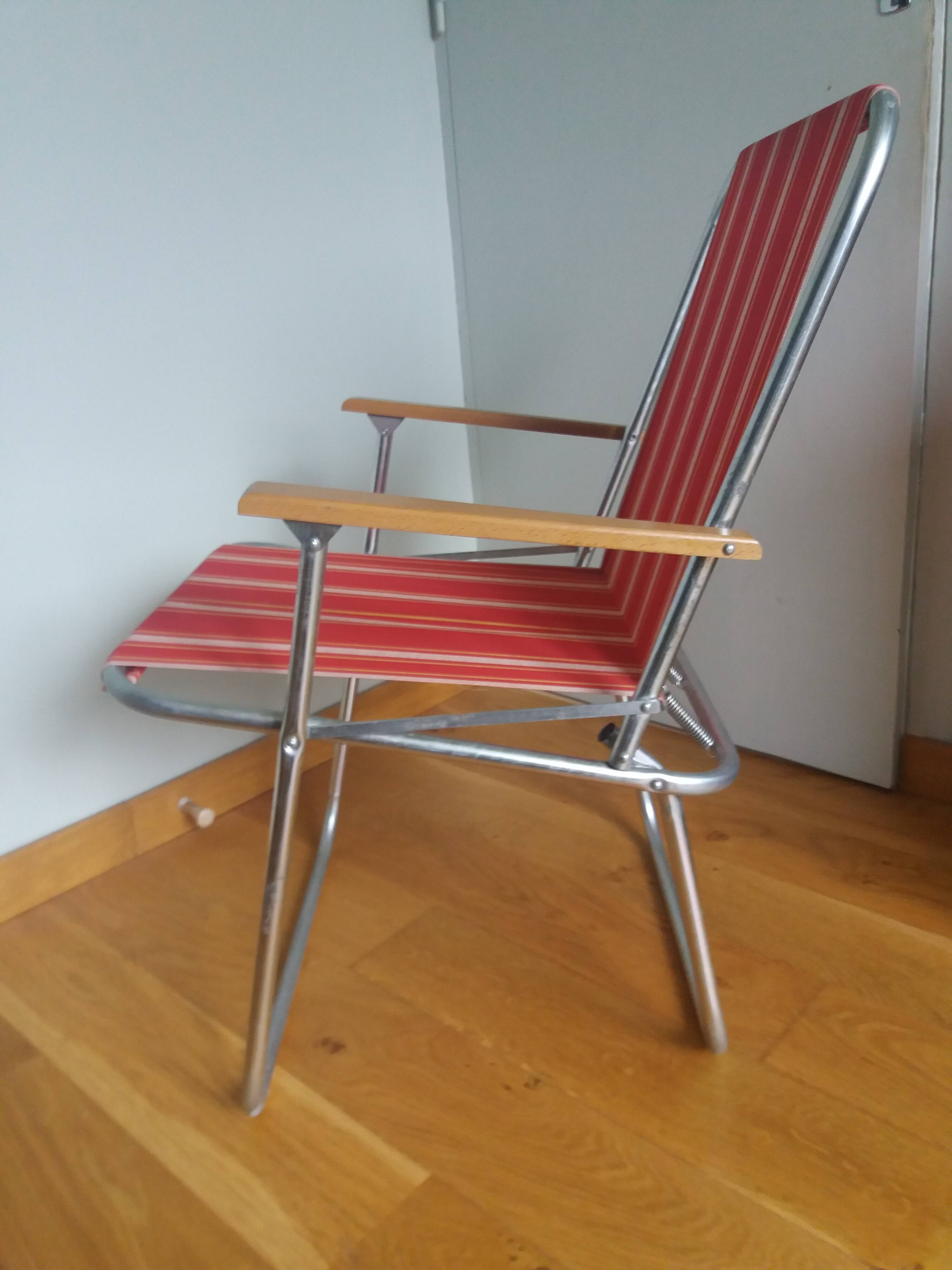 Folding garden or camping armchair