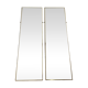 Paire de miroirs dorés 70's , 120 cm