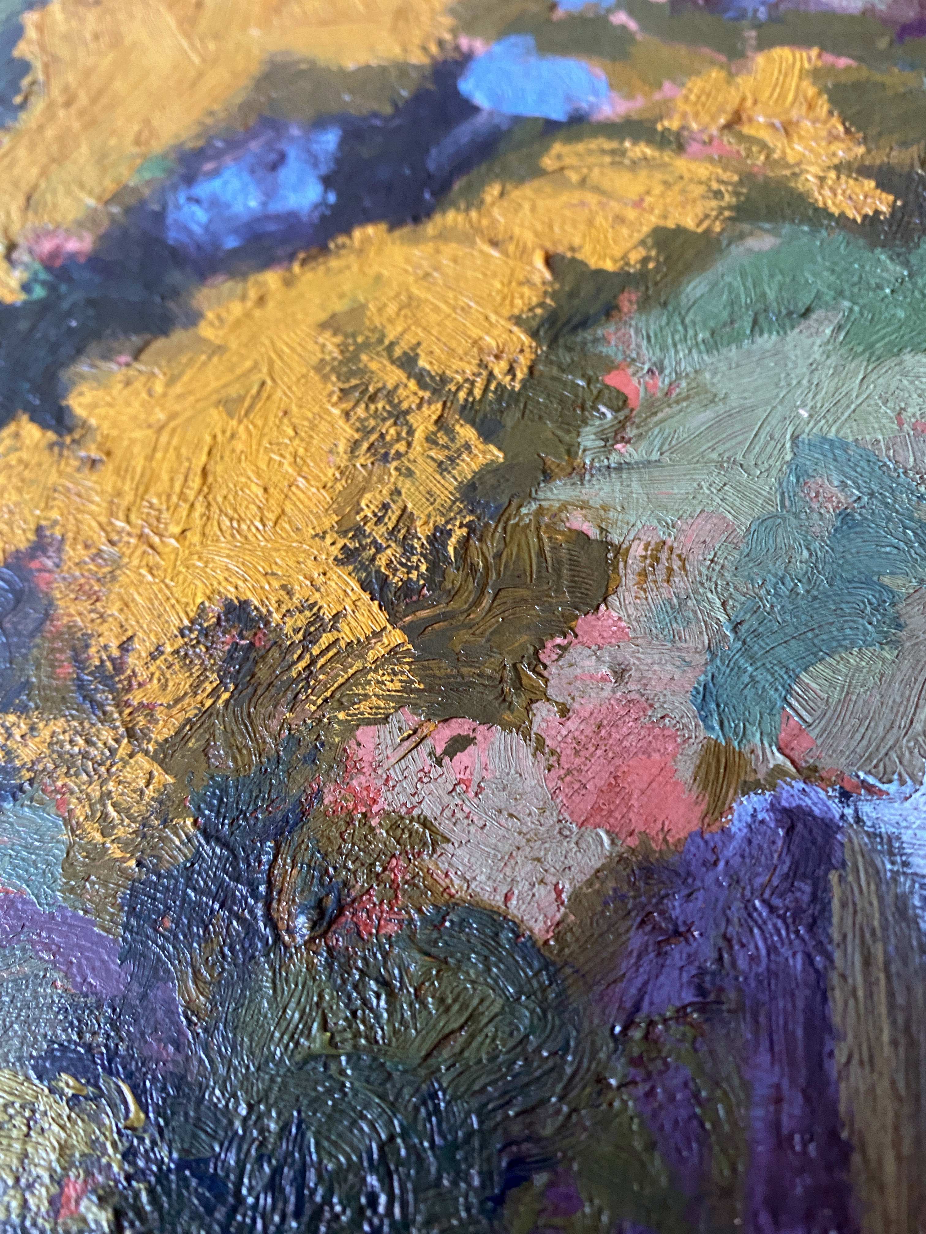 Table HST "The wooded garden" monogrammed JCE school Nabis