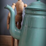 Green enamelled coffee maker lineage