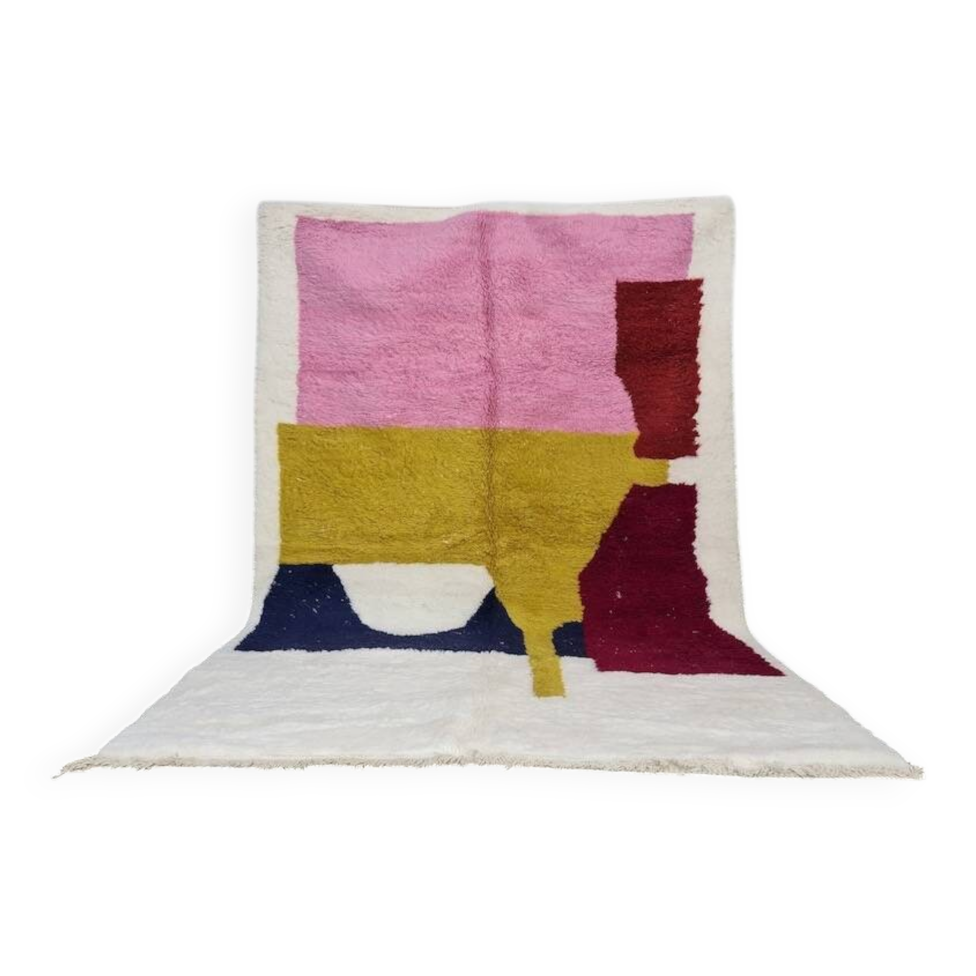 Tapis en laine pure fait main traditionnelle taille 150 x 250 cm