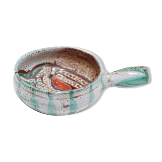 Caquelon vintage ceramic cup, Vallauris, France