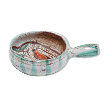Caquelon vintage ceramic cup, Vallauris, France