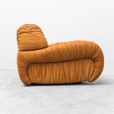 Pair of fabric armchairs Califfo Beka model 1970s vintage modernism