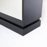 Brushed metal bar cabinet by De Coene