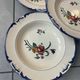 Set of 6 polychrome deep plates "Velars" Longchamp