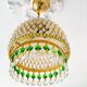Luster en laiton et cristal