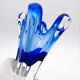 Sculptural vase - Josef Hospodka Chribska - Sommerso Blue - 1960