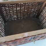 Coffret en rotin vintage