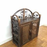 Vintage rattan shelf