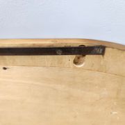 Oval Vintage Wall Mirror with Ash Root Frame, Italy