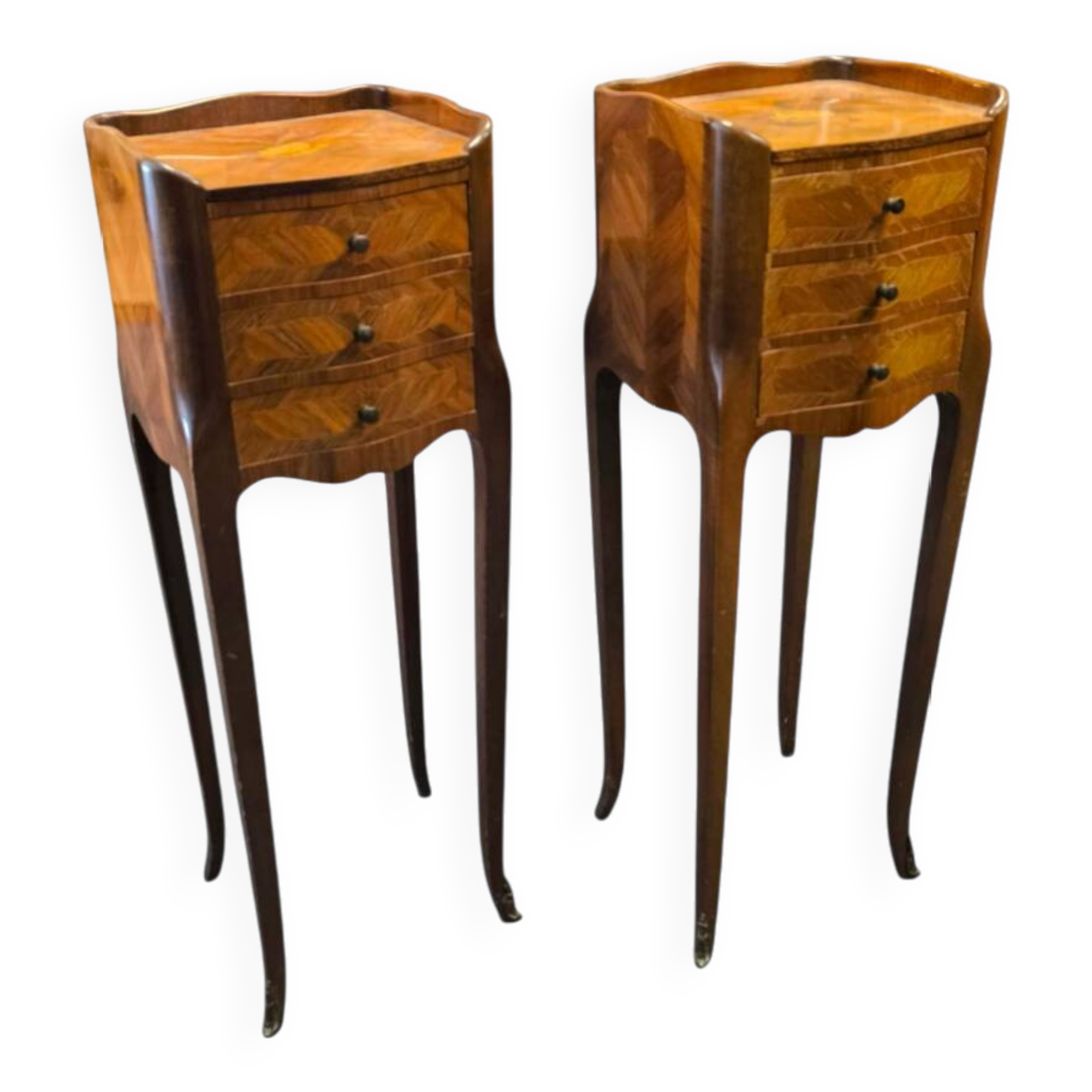 Pair of Louis XV style bedside tables