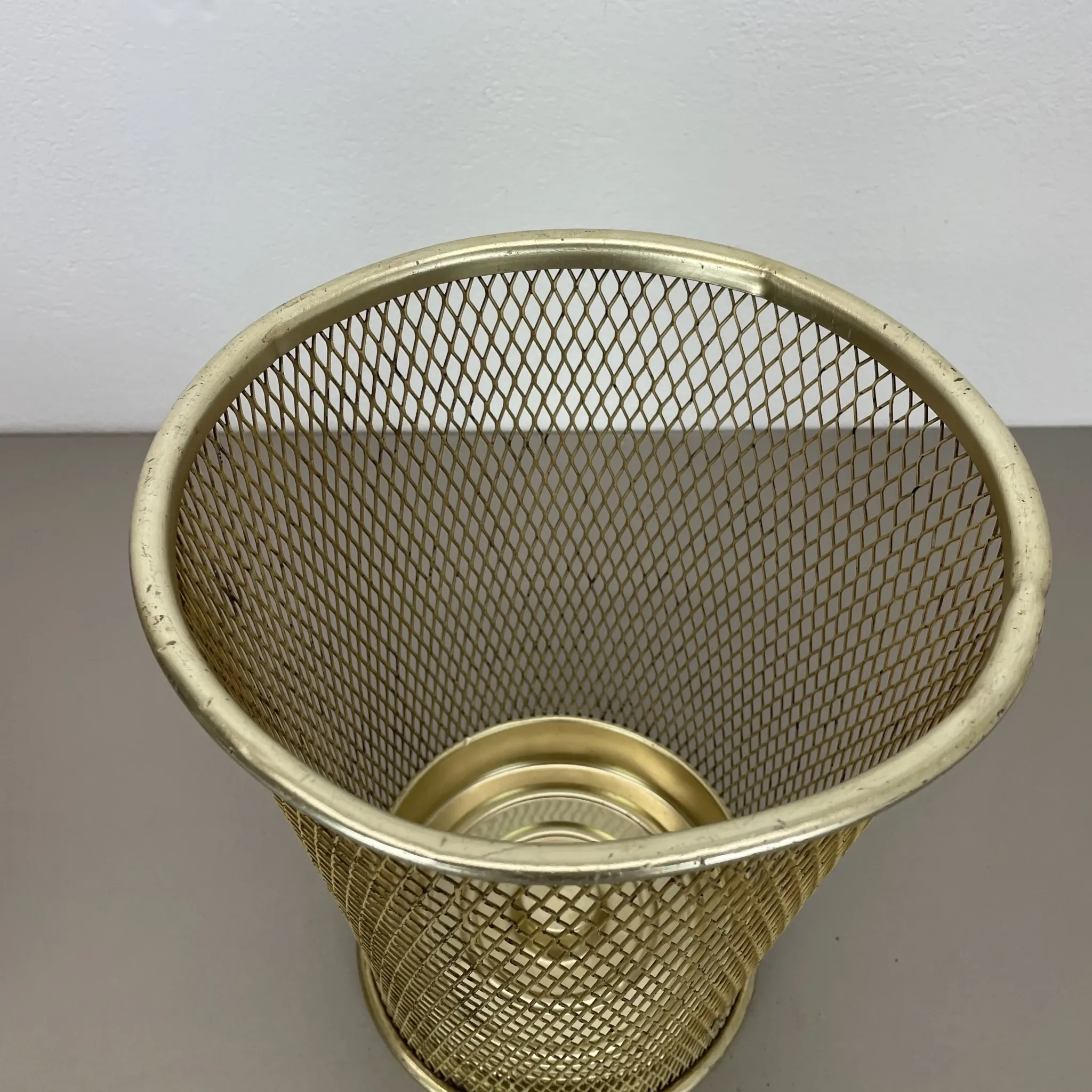 Vintage Paper Basket and Umbrella Stand in the Matégot Style, France, 1970s
