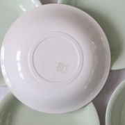 Set of 8 plates ceramic caps / hollows, Salins, vintage