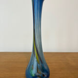 Speckled blue soliflore vase