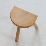 Tripod stool in light wood
