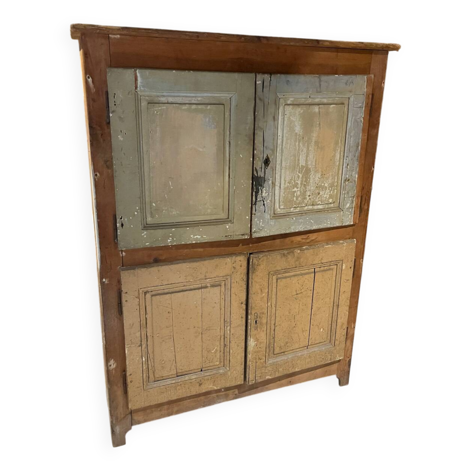 Vintage farmhouse high sideboard from the 19th century