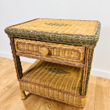 Rattan bedside