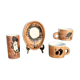 Lot de 4 pièces en céramique par Madeleine Brault, Poterie de la Colombe