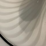 Italian black & white murano glass light pendant