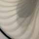 Italian black & white murano glass light pendant