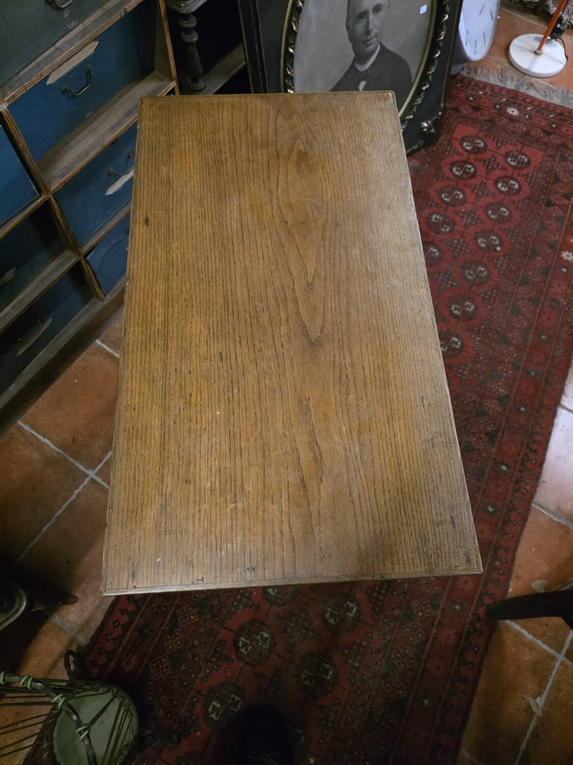 Oak children's desk with drawers